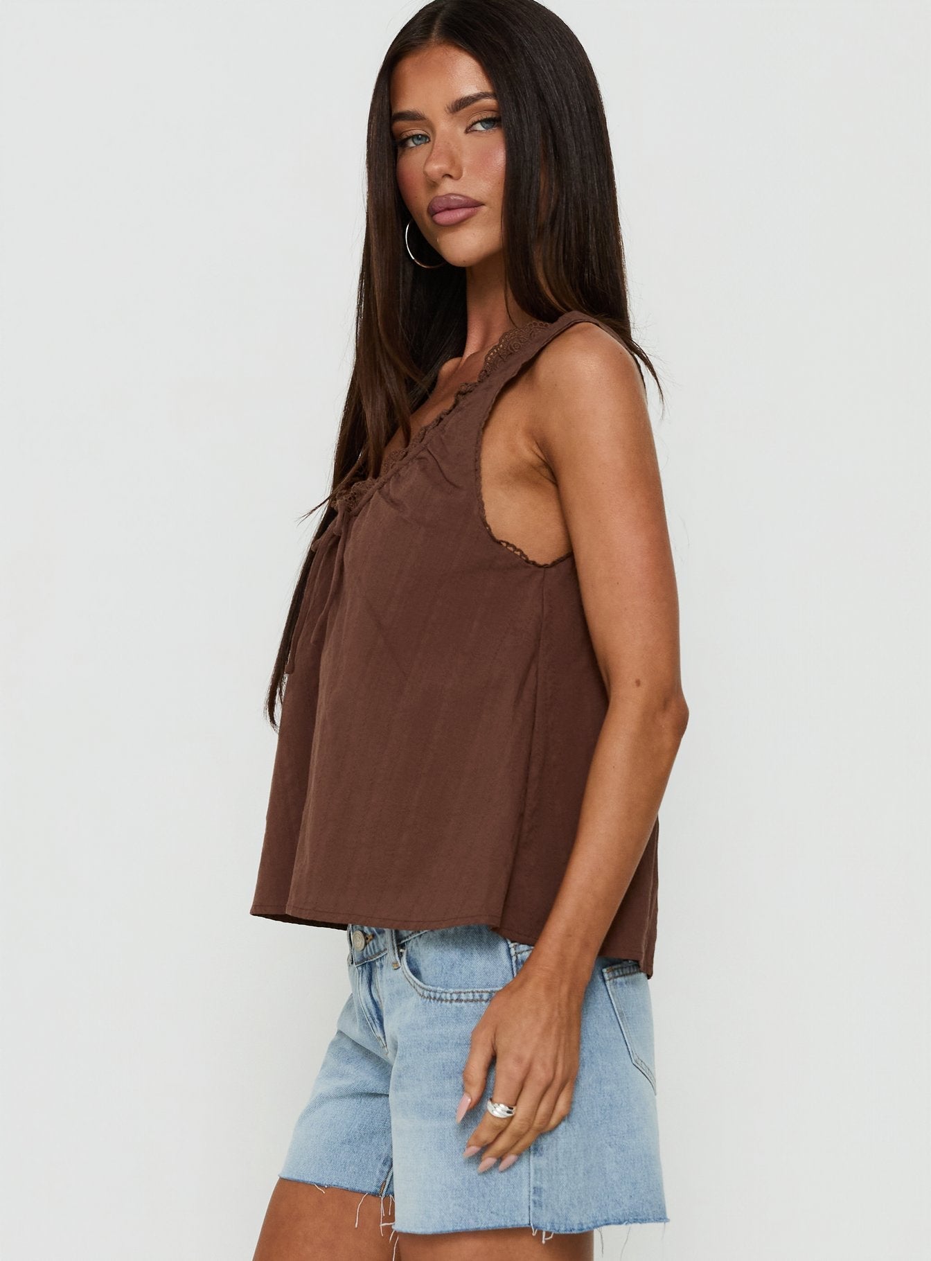 Antiquity Babydoll Top Chocolate