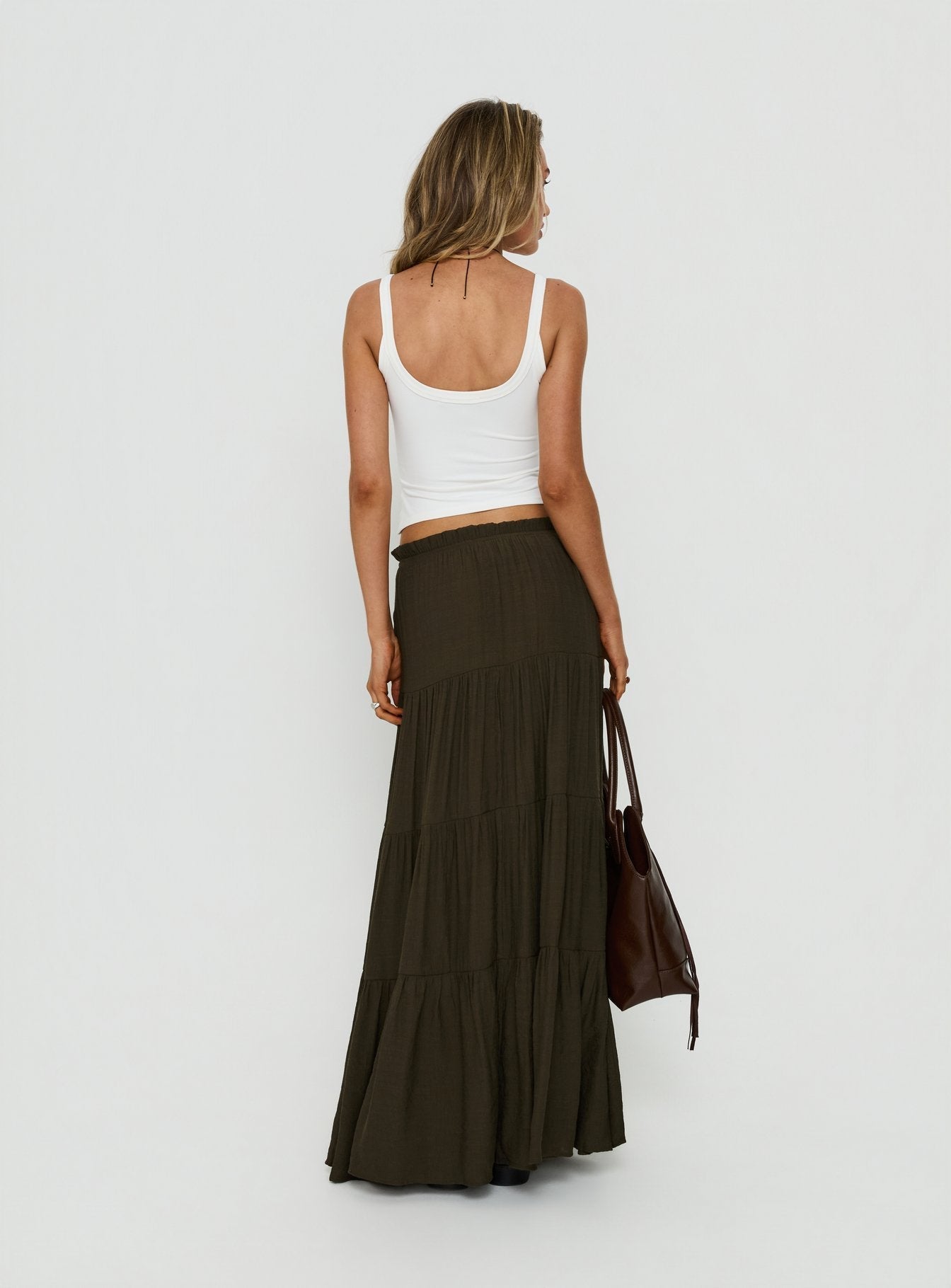 Mya Maxi Skirt Chocolate