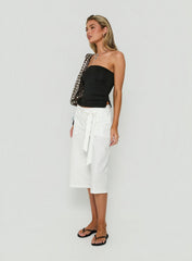 Khori 3/4 Longline Shorts White