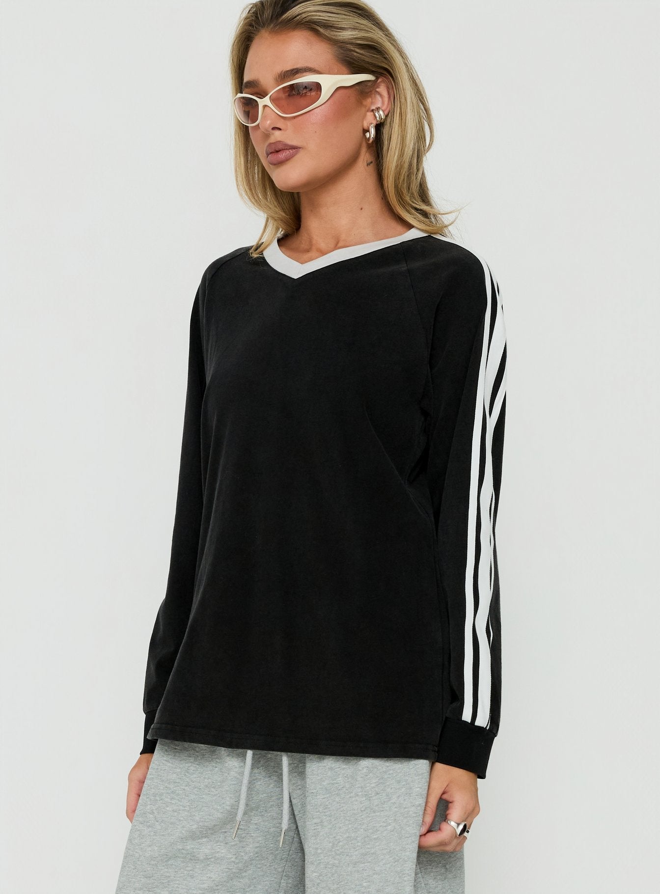 All Stars Long Sleeve Top Washed Noir