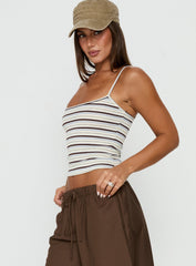 Elzie Knit Cami Tank Multi Stripe