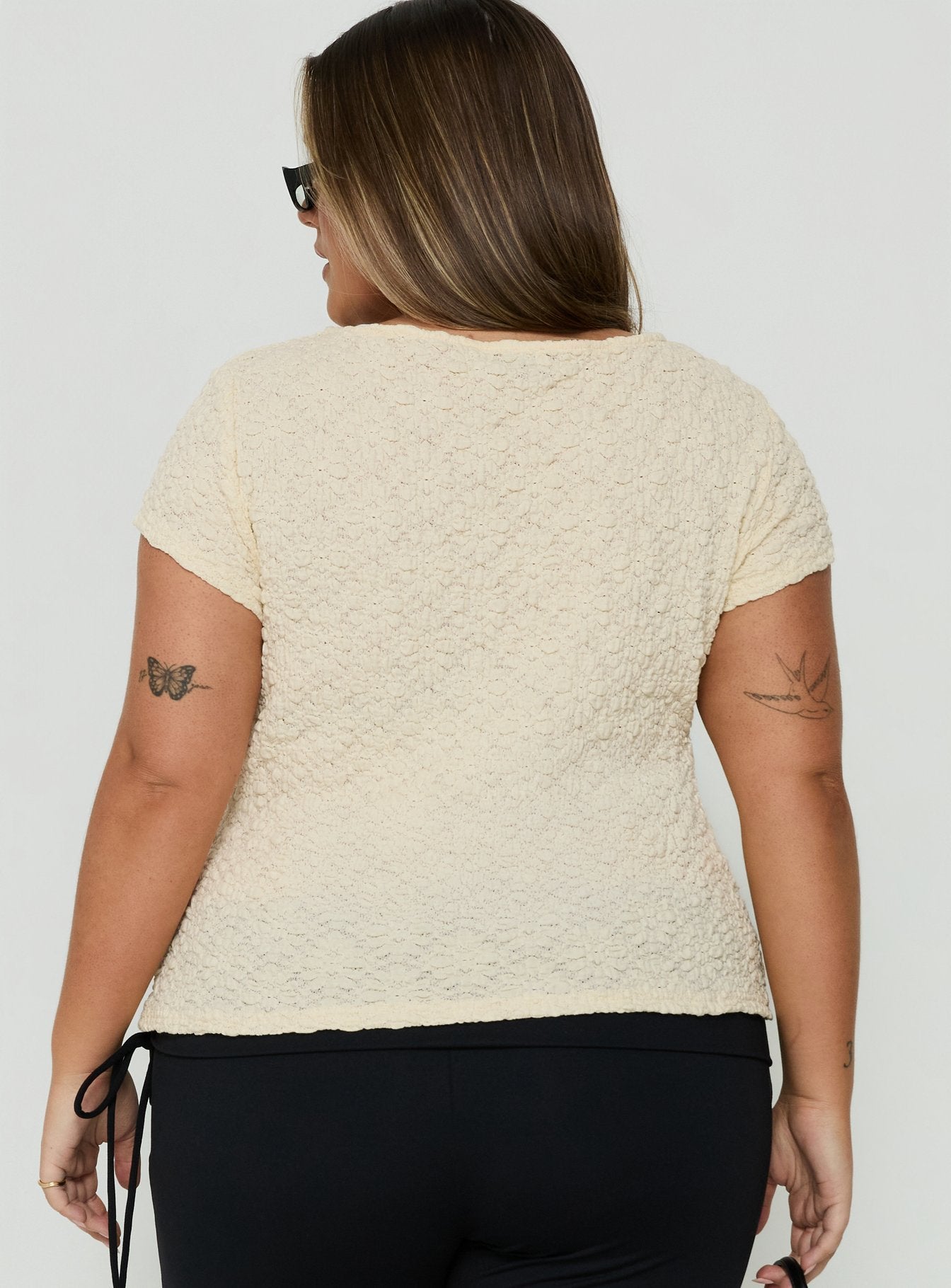 Rowann Textured Top Butter Yellow Curve