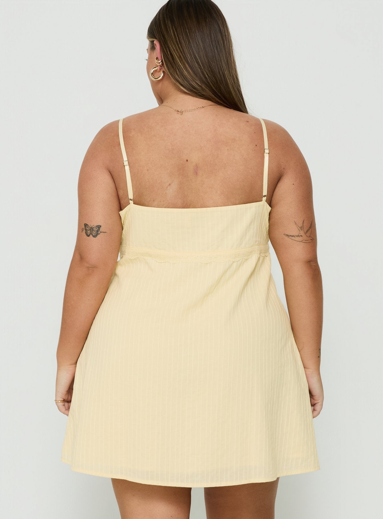 Lunya Mini Dress Lemon Curve