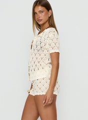 Sun Still Shines Crochet Set Cream Tall