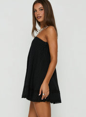 Gypsea Strapless Swing Mini Dress Black