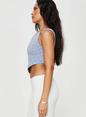 Toomba One Shoulder Top Blue