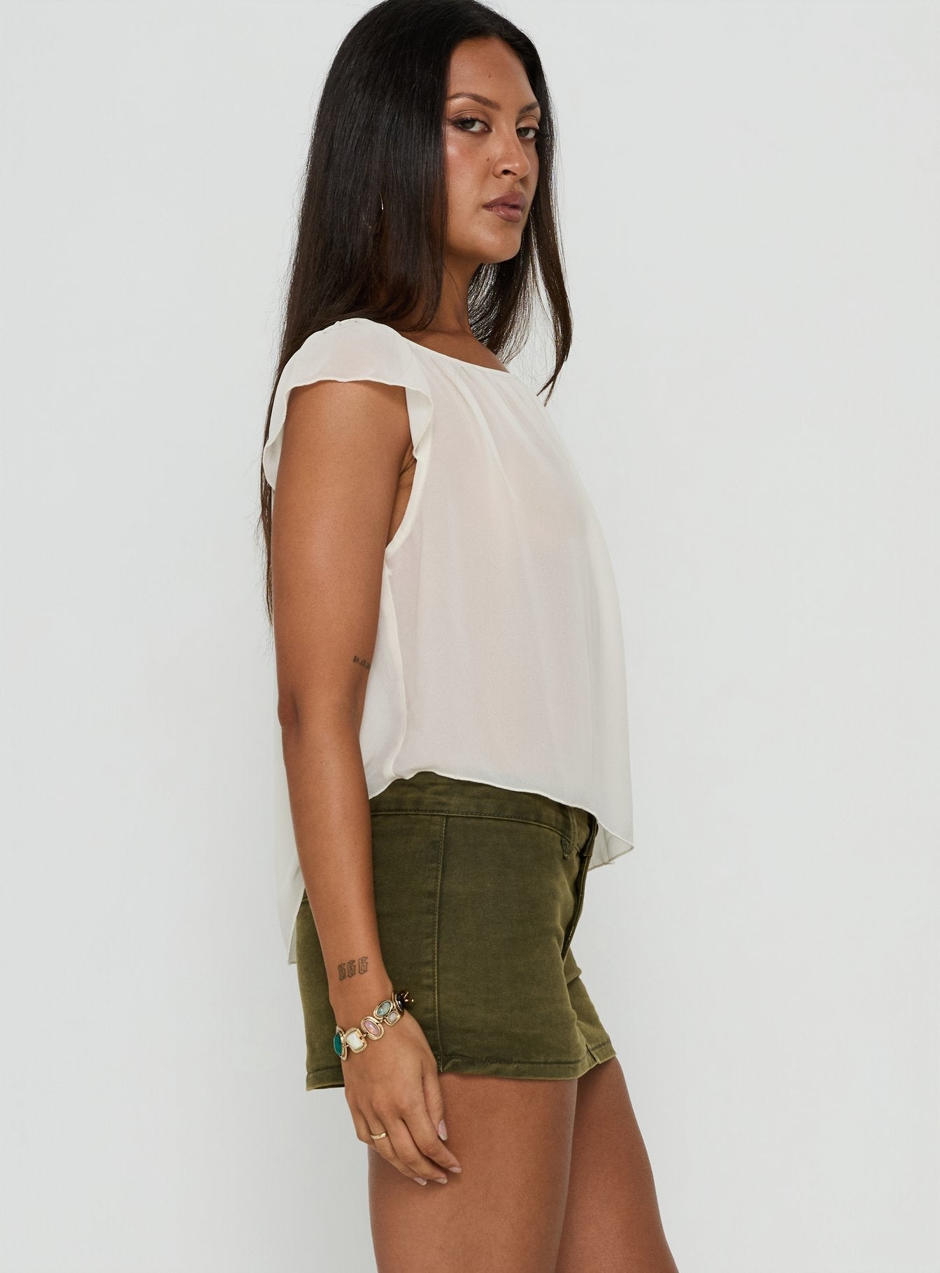 Rhode Mini Skort Khaki
