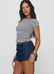 Floyra Top Blue / White Stripe