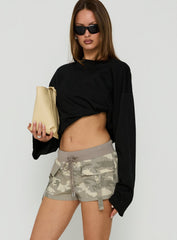 Fender Cargo Micro Shorts Snow Camo