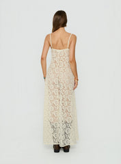 Lovedream Lace Maxi Dress Yellow