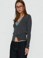 Shadow Cardigan Dark Grey