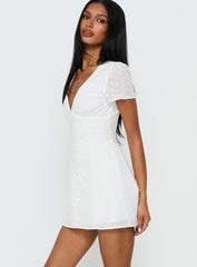 Loveliness Romper White Anglaise