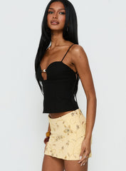Karessa Beaded Top Black