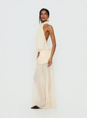 Faythe High Neck Maxi Dress Butter