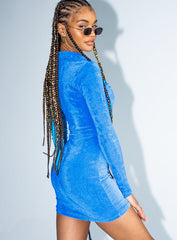 Valerie Mini Dress Blue