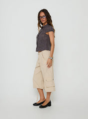 Relaxer 3/4 Cargo Pants Beige