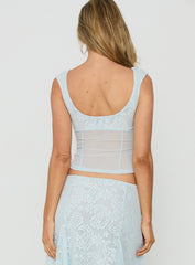Quani Lace Top Blue