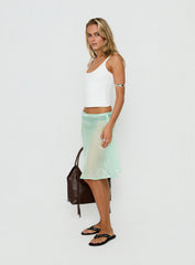 Sidori Sheer Midi Skirt Jelly Mint