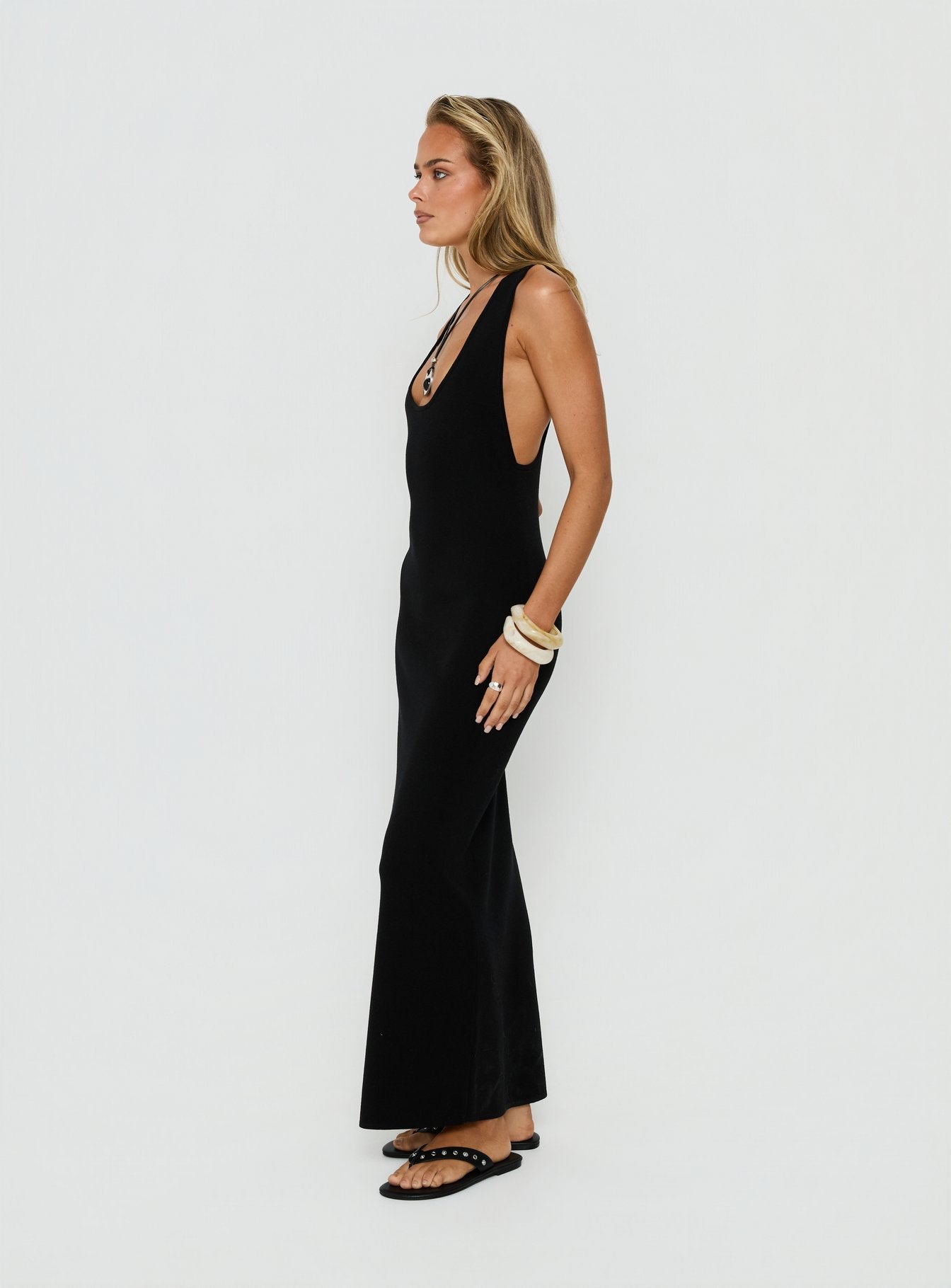 Rhen Racerback Maxi Dress Black