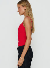 Elanah Structured Cami Top Red