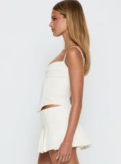 Francee Lace Corset Top Cream