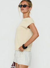 Ashfield Off Shoulder Top Lemon