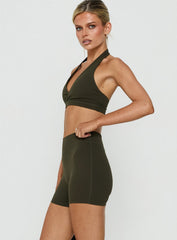 Final Form Active 4" Invisible Scrunch Shorts Olive