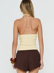 Electric Baby Arrowneck Top Lemon