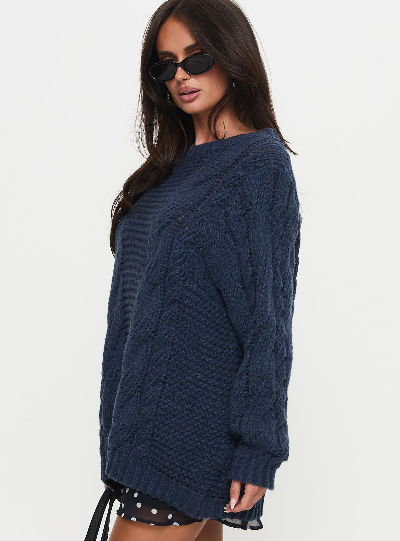 Gabrieal Knit Sweater Navy