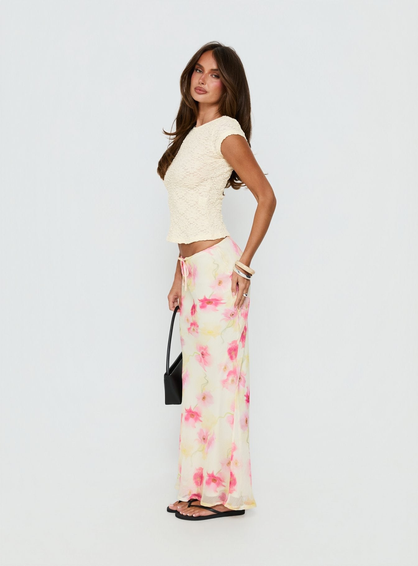 Mercer Maxi Skirt Yellow Floral