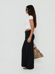 Loved Up Low Rise Baggy Pants Black