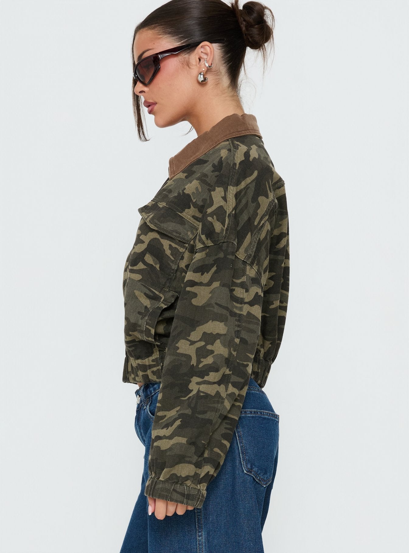 Ramix Oversized Bomber Jacket Camo