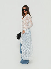 Long Nights Long Sleeve Lace Maxi Dress Moonlight