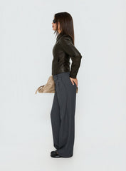 Two Lovers Low Rise Pants Slate