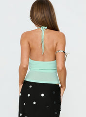 Averee Halter Top Mint Sparkle