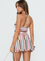 Kylianne Arrowneck Romper Multi Stripe