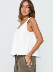 Antiquity Babydoll Top White