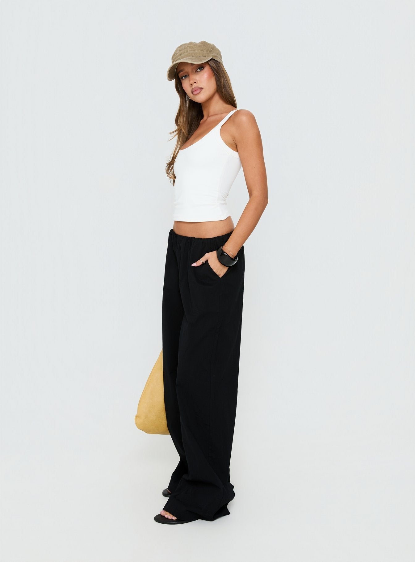 Lunea Concealed Waistband Pants Black