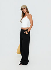 Lunea Concealed Waistband Pants Black