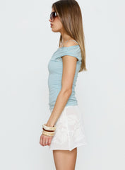 Roziana Crochet Mini Skirt White