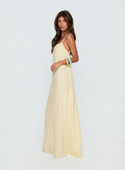 Solie Tie Back Maxi Dress Butter Petite