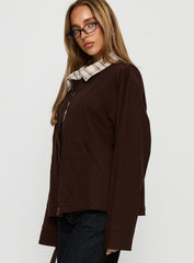 Soraia Workwear Jacket Brown