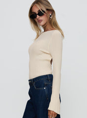 Mayok Long Sleeve Bodysuit Beige