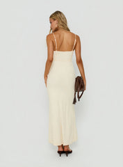 Amika Lace Maxi Dress Cream