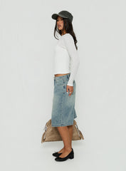 Kings Low Rise Jorts Vintage Mid Blue Wash
