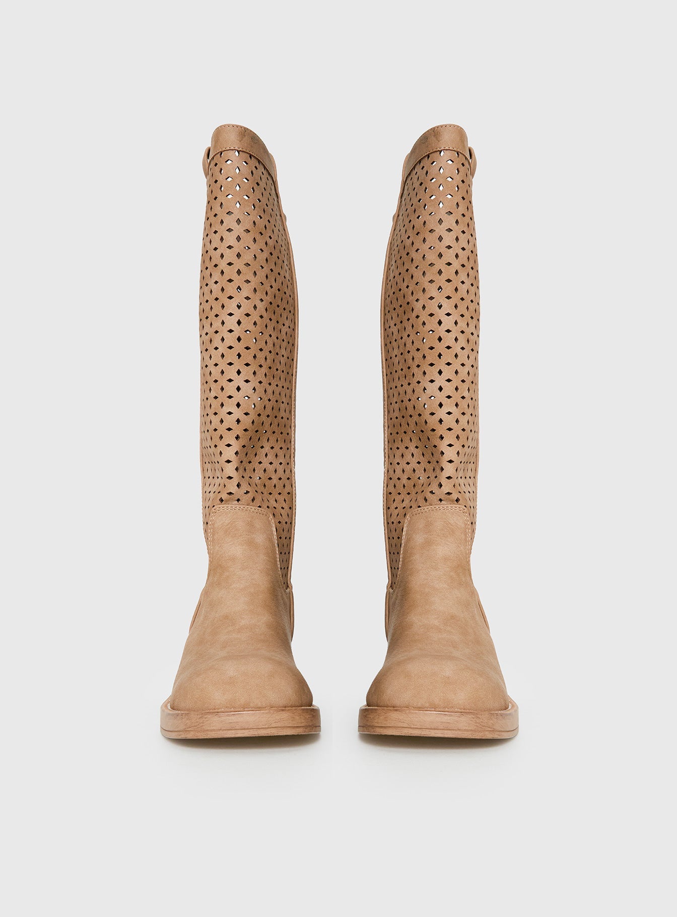 Therapy Festival Knee High Boots Natural