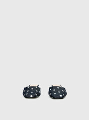 Kaelina Kitten Heels Denim Polka