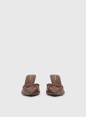Boardroom Pointed Toe Heels Caramel Cow