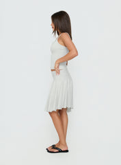 Mimmi Asymmetrical Midi Skirt Grey