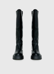 Lucia Knee High Boots Black